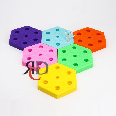 SILICONE GLASS BOWL HOLDER FOR 14MM/ 19MM MALE - HONEYCOMB DESIGN 1CT